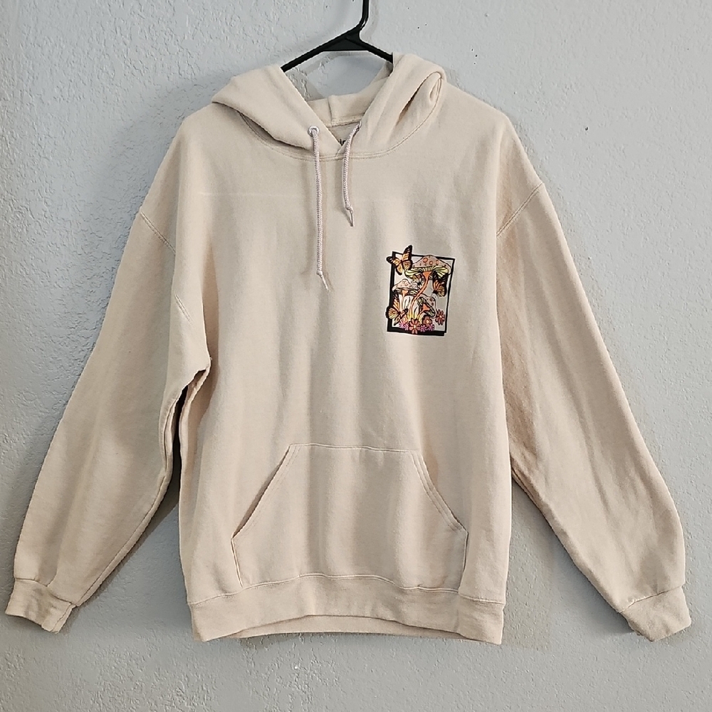 Artist Union Clothing Co. Cream Graphic Hoodie - Womens Or Mens Size Medium - Picture 4 of 6